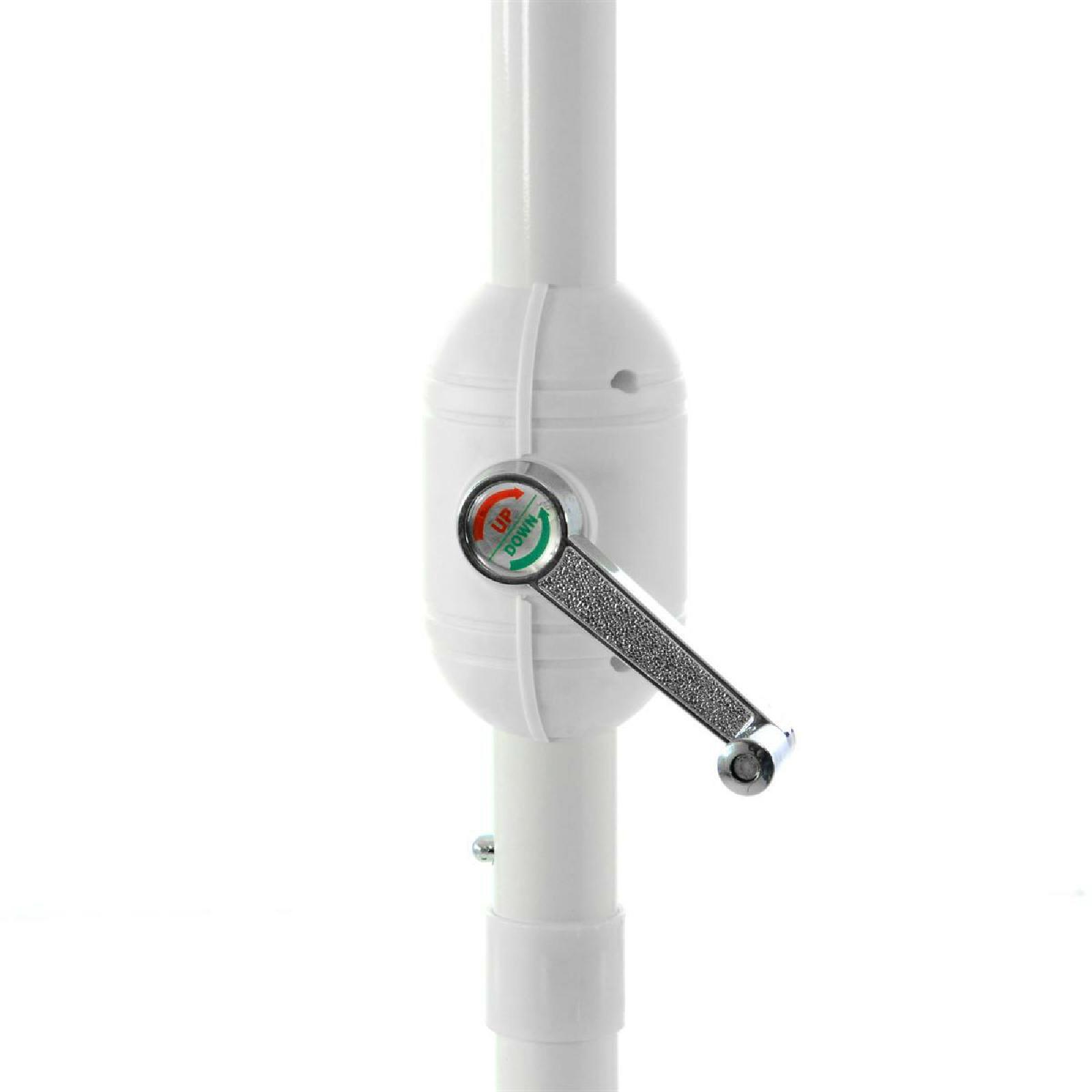 VCM Balkon-Sonnenschirm weiß Polyester-Mischgewebe B/H/T: ca. 270x235x140 cm