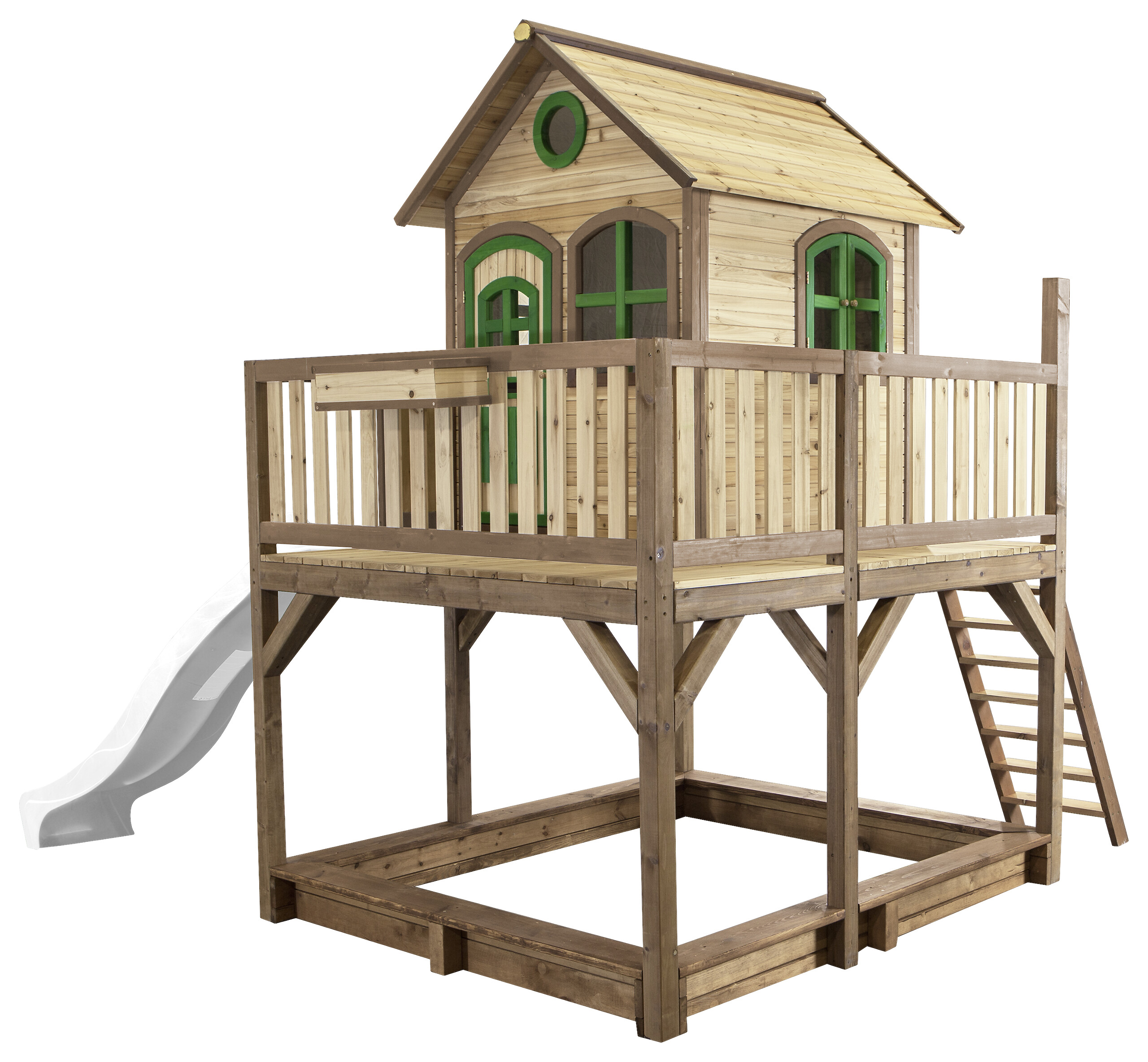AXI Spielhaus Liam braun B/H/L: ca. 377x291x255 cm