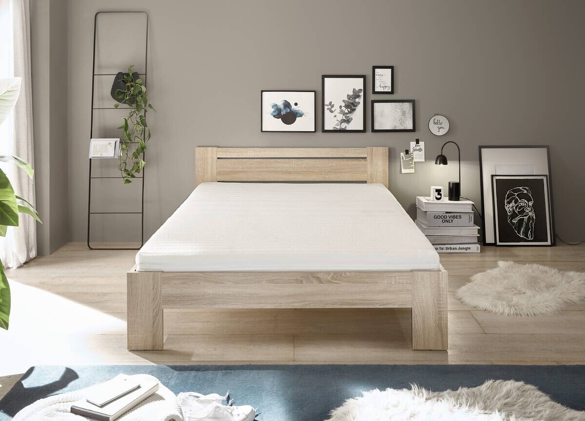 Futonbett Cannes Eiche Sonoma Nachbildung Liegefläche B/L: ca. 140x200 cm