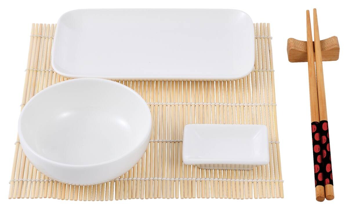 MASTERPRO Sushiset FOODIES COLLECTION weiß Porzellan MASTERPRO Sushiset FOODIES COLLECTION weiß Porzellan
