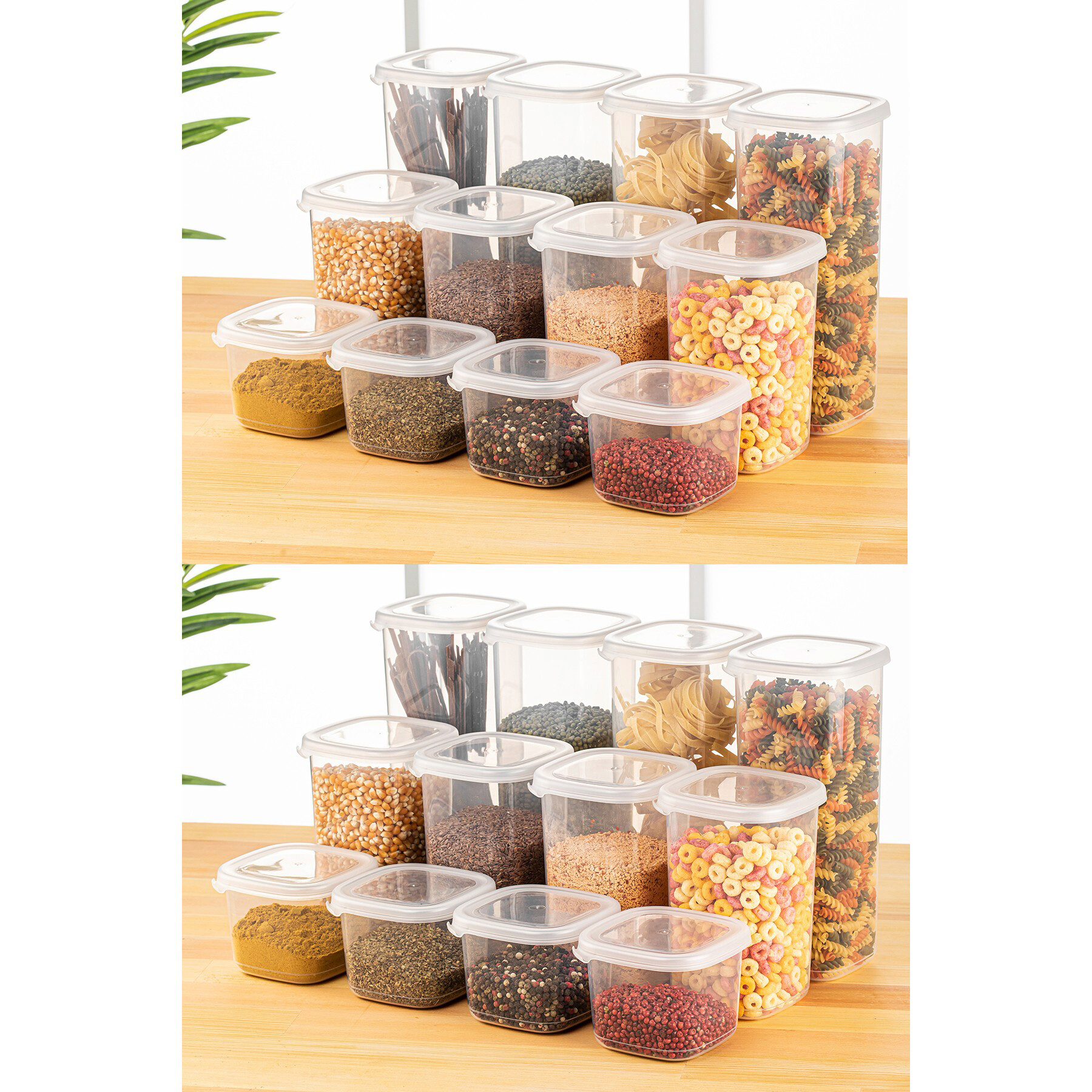 HermiaConcept Vorratsdosenset 24tlg. weiß