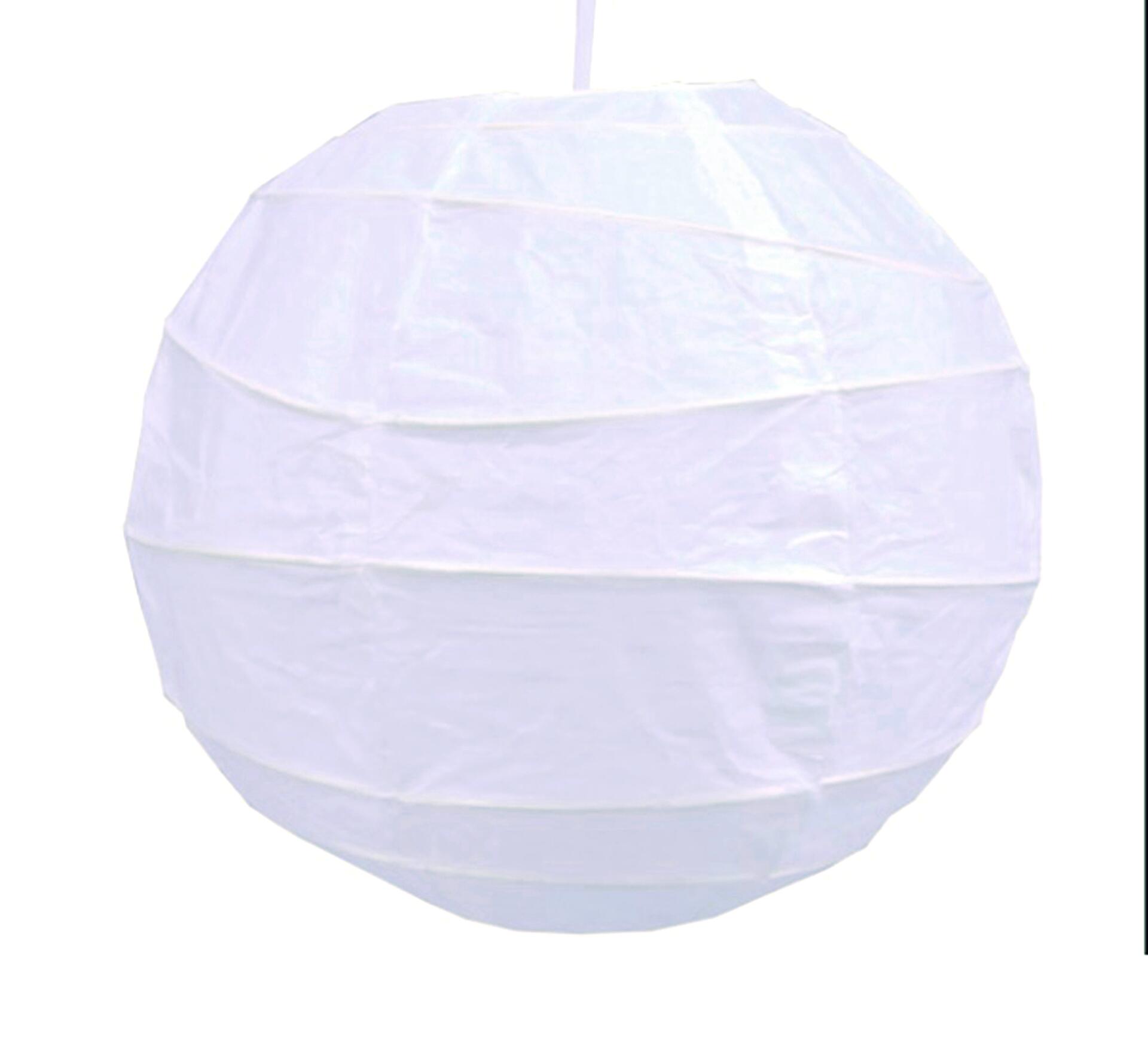 Sensation Papierschirm Caro weiß Metall H/D: ca. 38x40 cm E27 1 Brennstellen