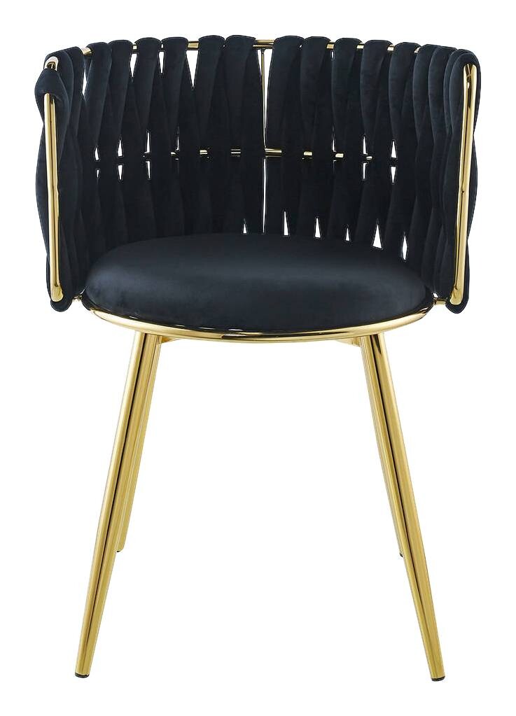 Stuhl Milla 100 2er-Set schwarz Microfaser B/H/T: ca. 57x80x53 cm