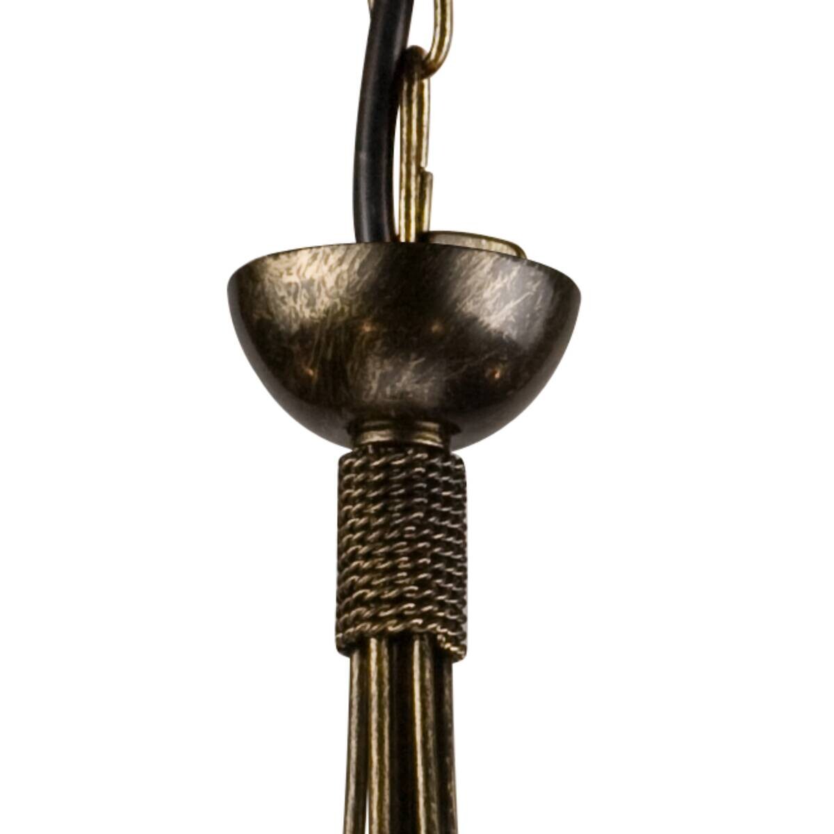 Lamkur Pendelleuchte Donato schwarz Stahl H/L: ca. 72x57 cm E27 5 Brennstellen