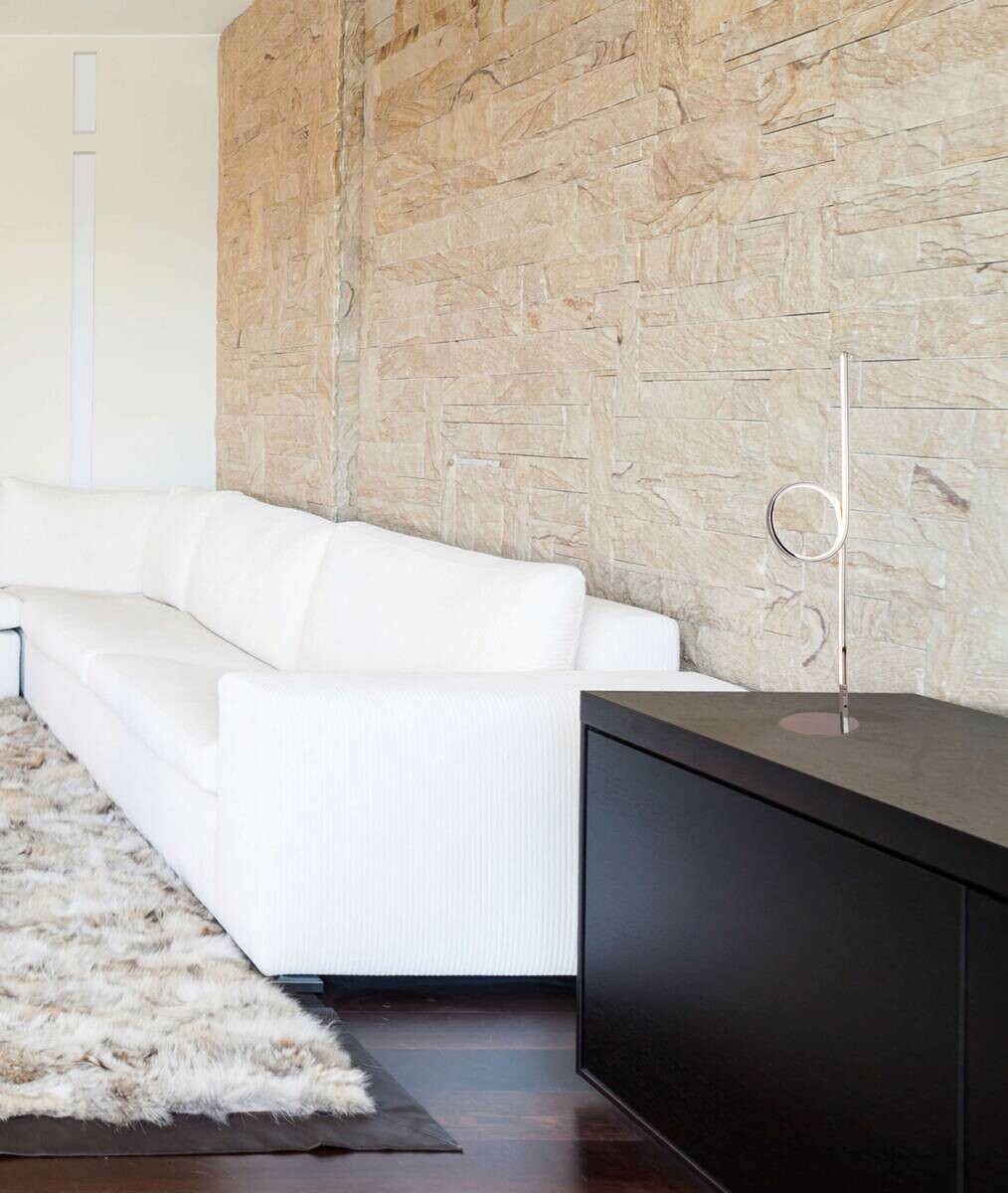 Näve Leuchten Tischleuchte 3115442 Chrom Metall Kunststoff B/H/T: ca. 14x65x14 cm null 1 Brennstellen