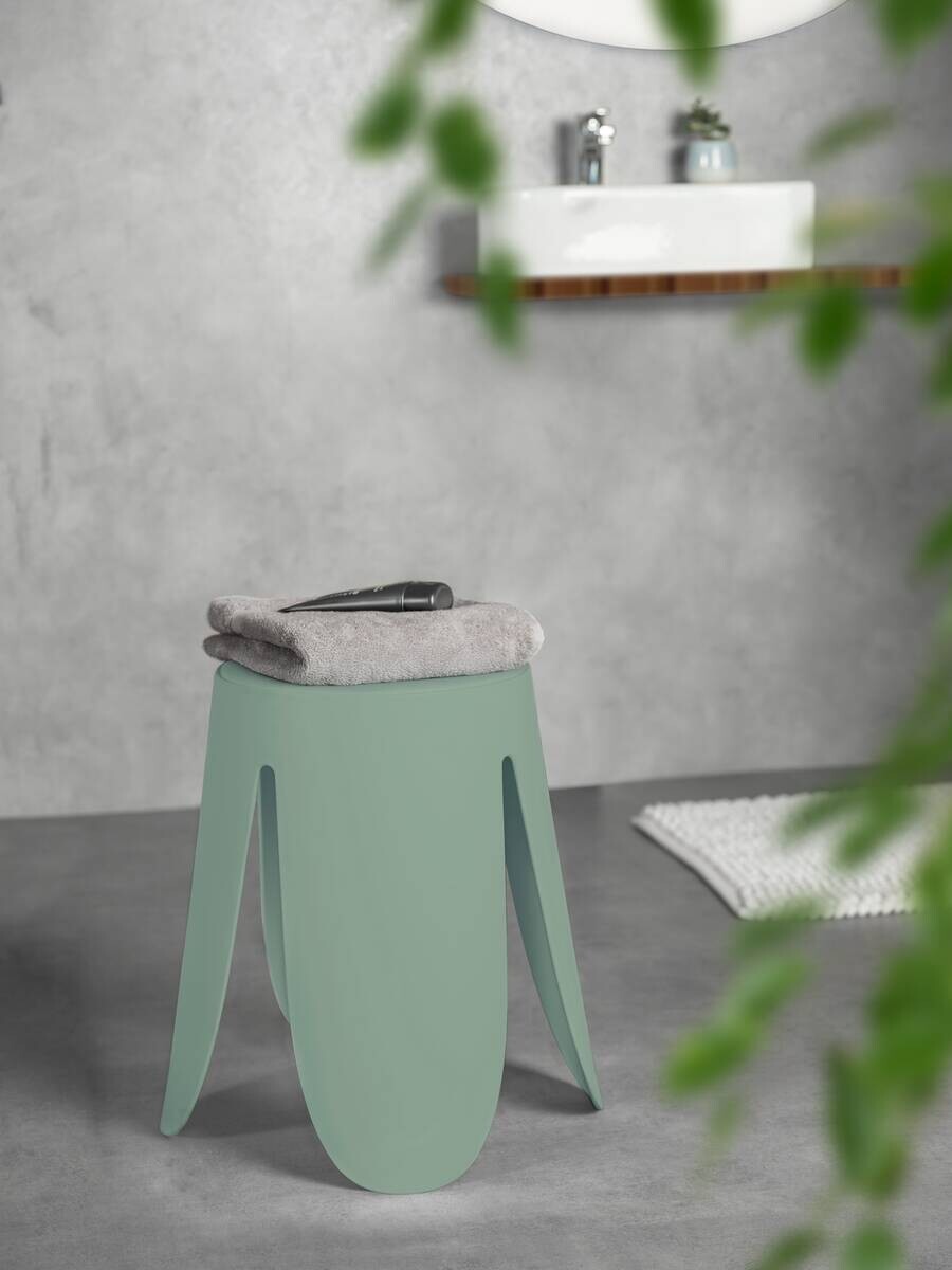 WENKO Badhocker Comiso lindgrün Kunststoff