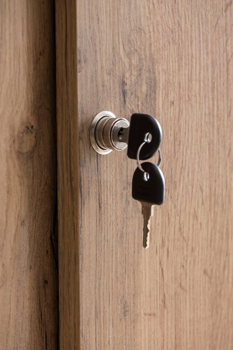 Midischrank Serie 2000 Eiche Landhaus Nachbildung B/H/T: ca. 100,1x96,6x41 cm