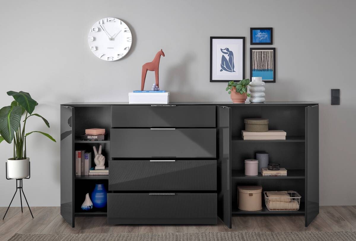 Kommode Santorin anthrazit B/H/T: ca. 226x99x40 cm