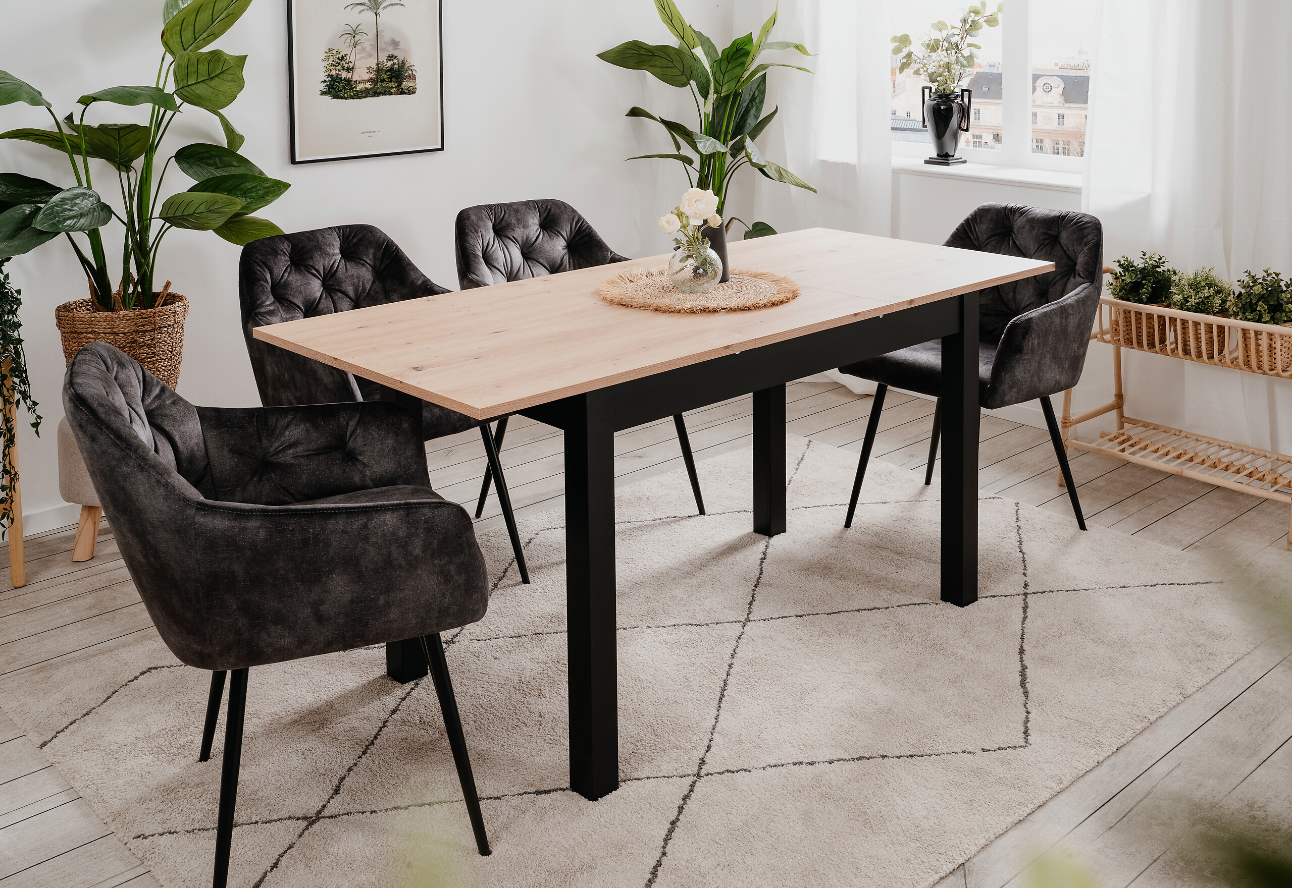 Esstisch Coburg Artisan Oak Nachbildung B/T: ca. 120x70 cm