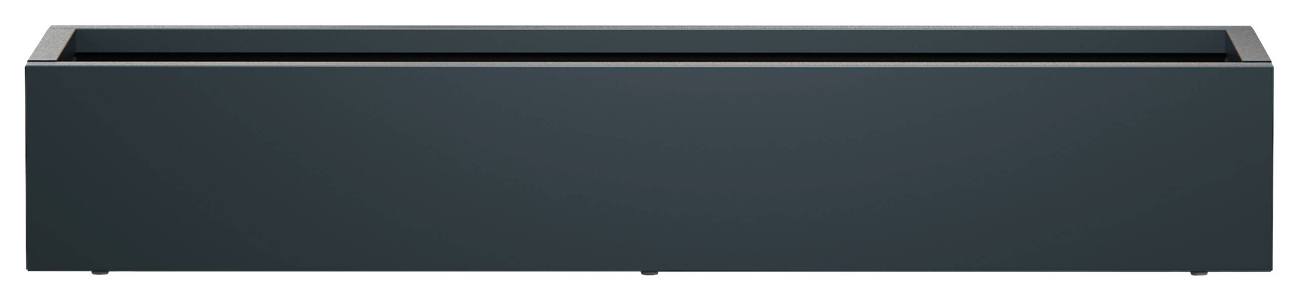 Herstera Garden Pflanzkübel Cube anthrazit Metall B/H/L: ca. 150x25x40 cm