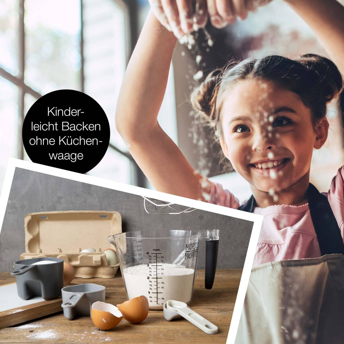 Moritz & Moritz Messbecher-Set glasklar