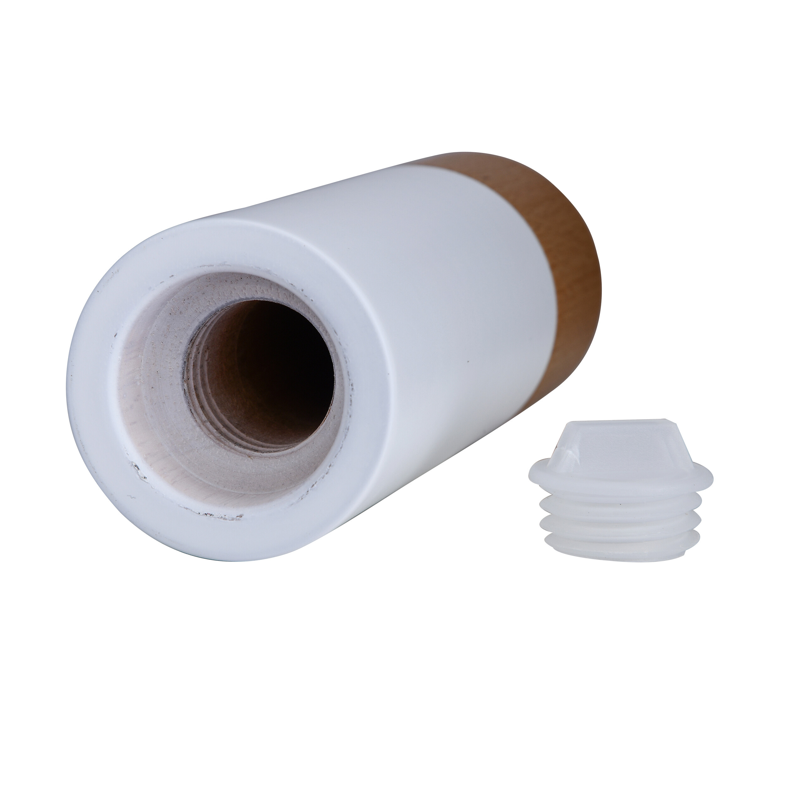 BERGNER Salz-/Pfefferstreuer NATURALLY weiß Holz B/H/L: ca. 5,5x16x10,5 cm