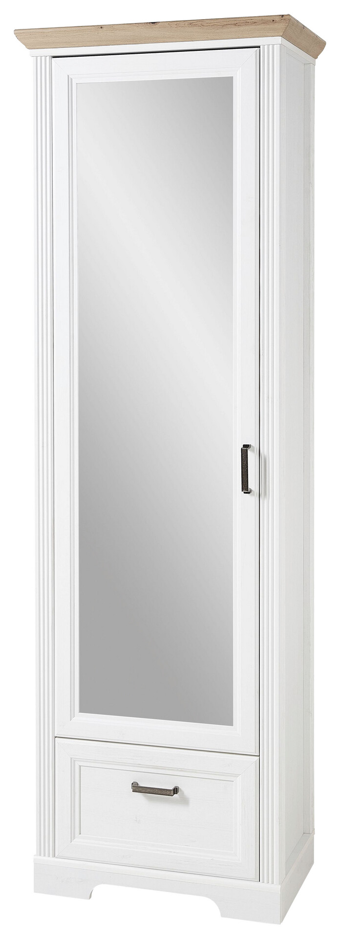 Garderobenschrank Jasmin Pinie Nachbildung Eiche Artisan Nachbildung B/H/T: ca. 65x204x41 cm