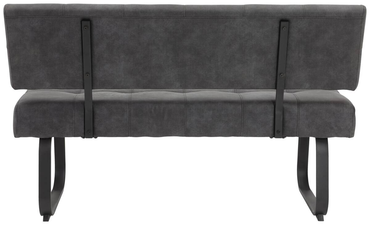 Essgruppe Luise I anthrazit Microfaser B/H/T: ca. 160x76x80 cm