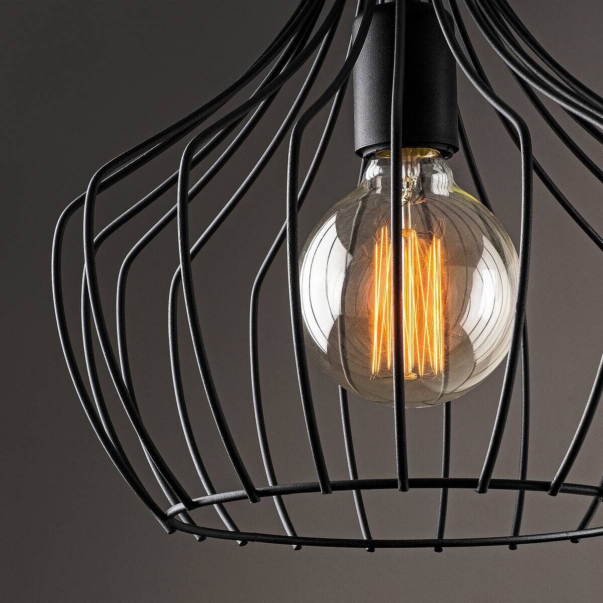 Opviq Pendelleuchte Mezopotamya schwarz B/H/T/L/D: ca. 27x126x27x27x27 cm E27 1 Brennstellen