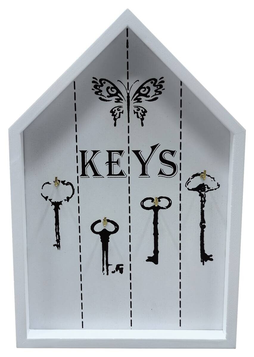 Schlüsselkasten Eva weiß B/H/T: ca. 16x24x2 cm Schlüsselkasten Eva weiß B/H/T: ca. 16x24x2 cm