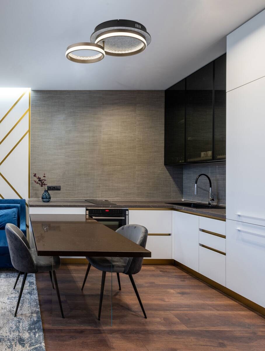 GLOBO Deckenleuchte mattschwarz dunkelgrau Aluminium Metall B/H/T/L: ca. 34x14x47,2x47,2 cm 1 Brennstellen