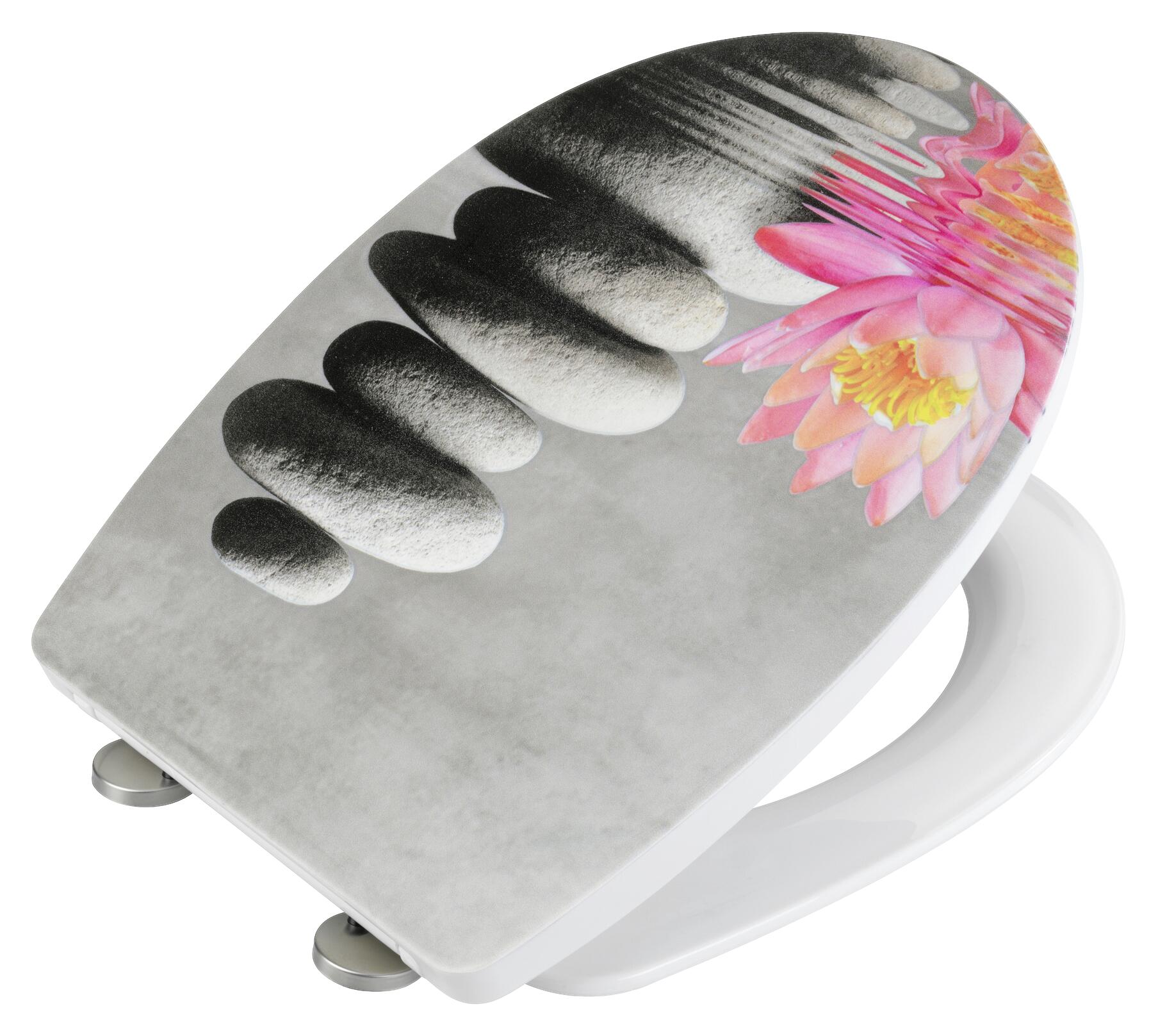 WENKO WC-Sitz Water Lily Thermoplast