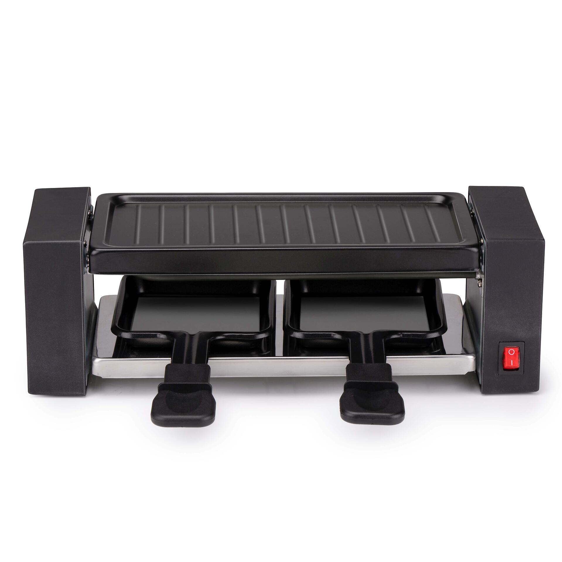 alpina Raclette schwarz Edelstahl B/H/L: ca. 30x10x10 cm