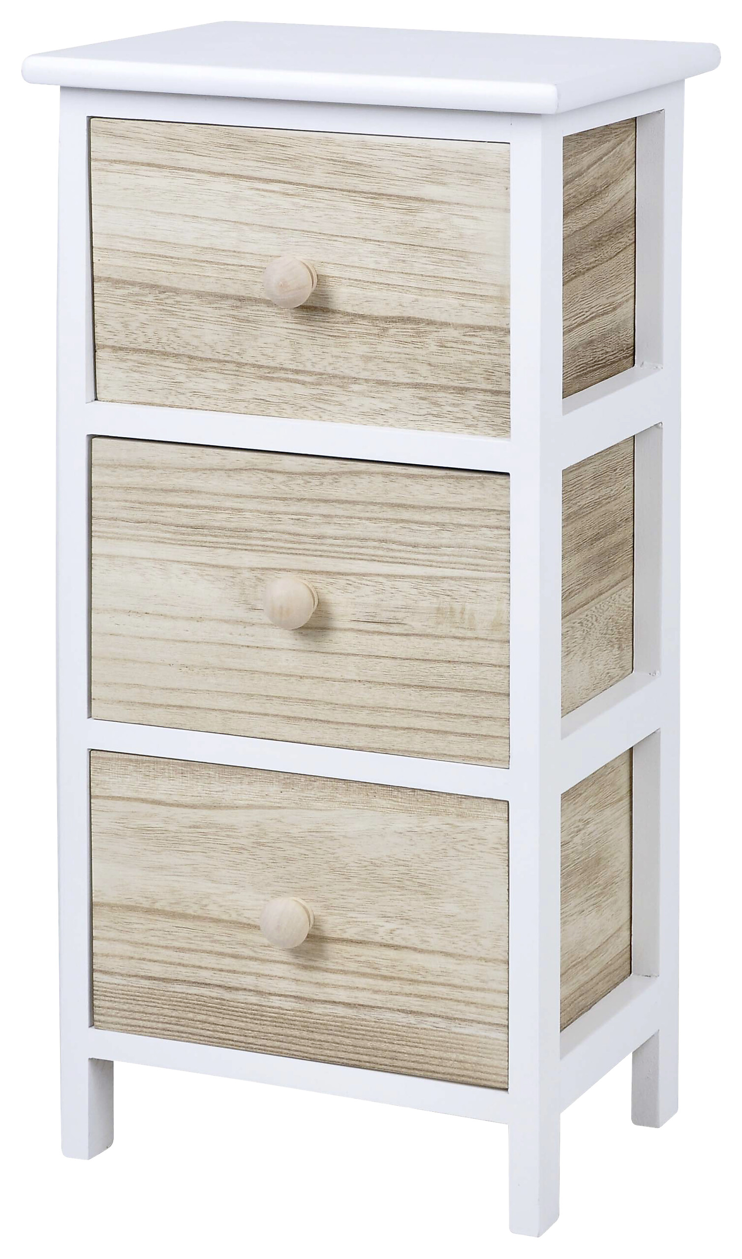 POCOline Aufbewahrungsregal weiß Holz B/H/L: ca. 23x61x30 cm