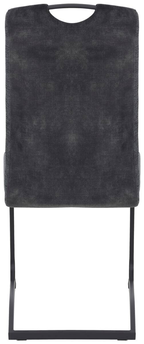 Schwingstuhl Riga, 4er-Set anthrazit Webstoff B/H/T: ca. 44x100x60 cm