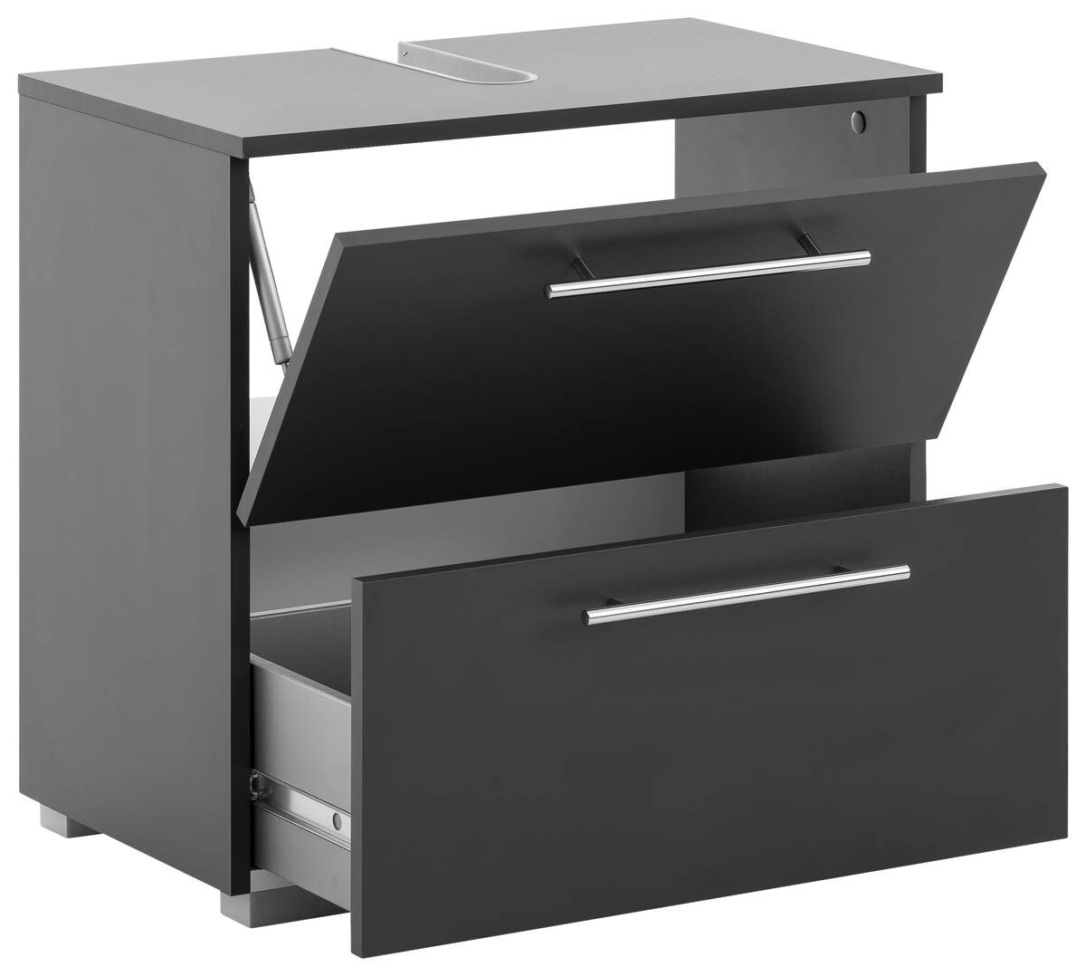 Waschbeckenunterschrank Carlos anthrazit B/H/T: ca. 60,2x59,1x35 cm