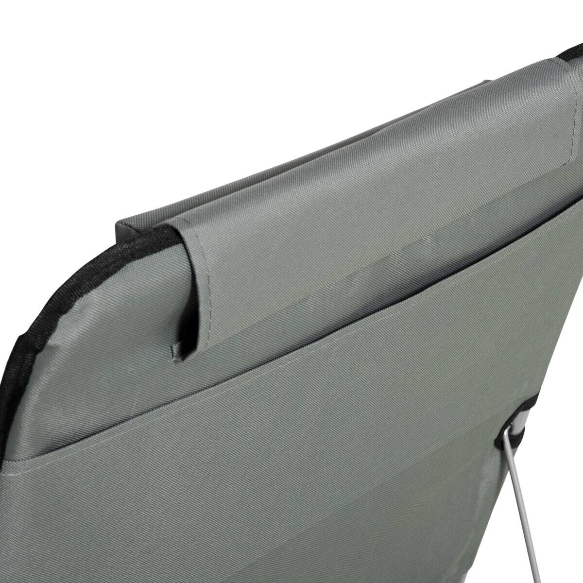 Outsunny Strandliege 2er Set grau Stahl B/H/L: ca. 53x35x124 cm