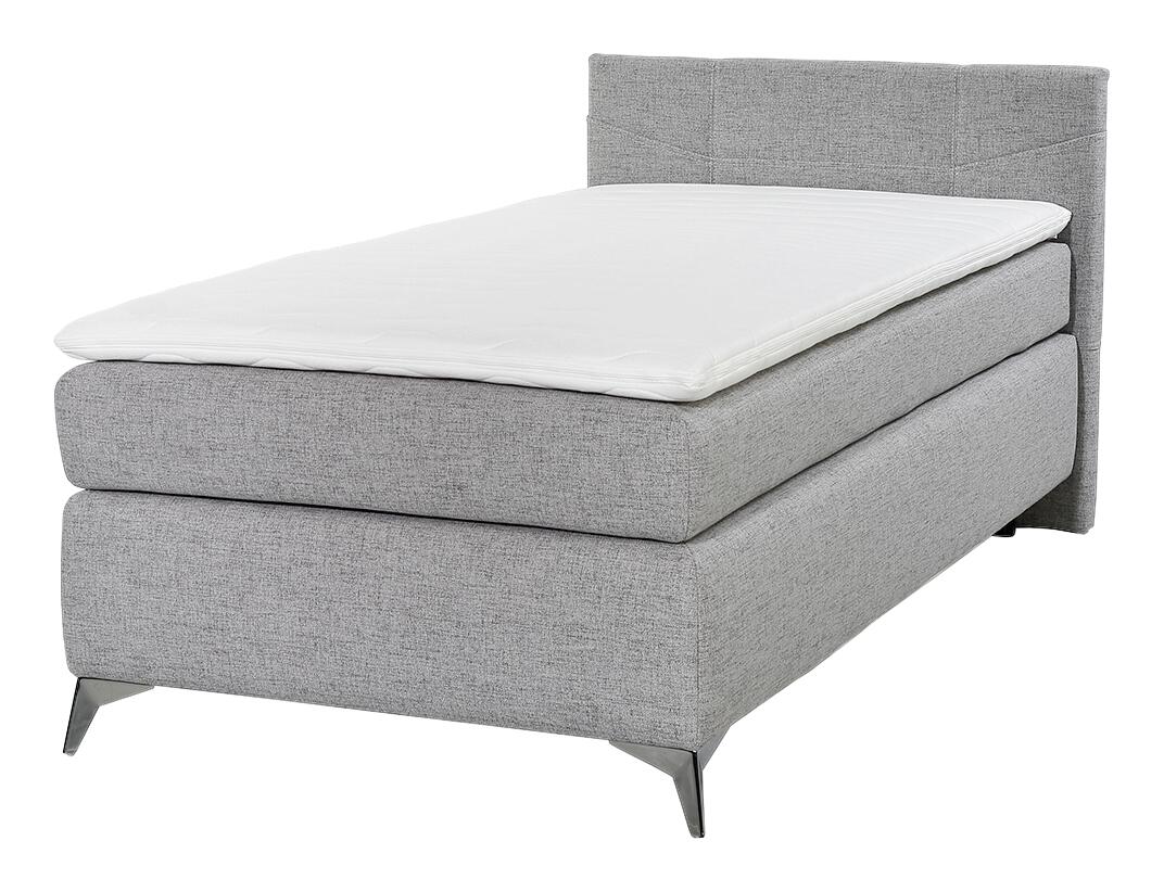 Boxspringbett  grau Liegefläche B/L: ca. 100x200 cm