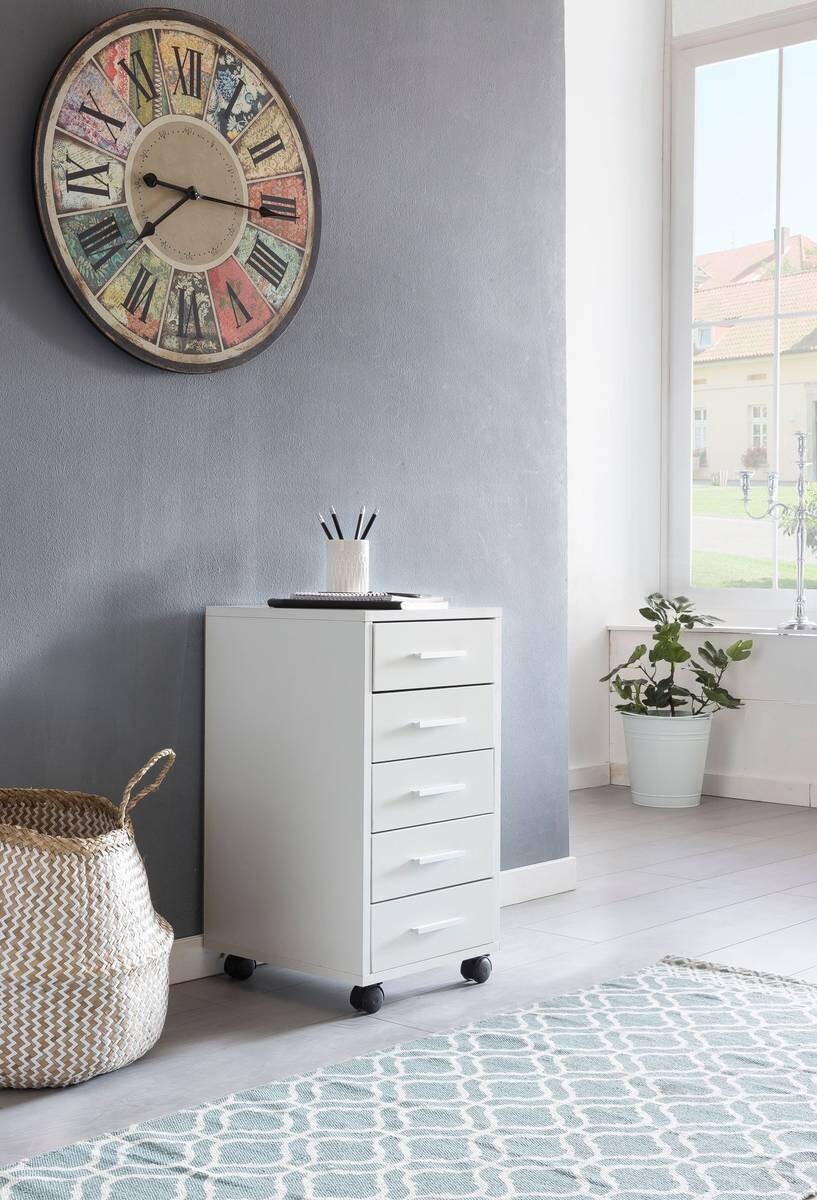 Rollcontainer braun Spanplatte B/H/T: ca. 33x63x63 cm