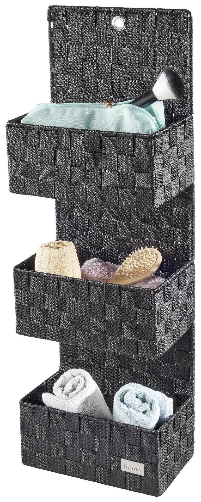 POCOline Wandkorb schwarz Nylon B/H/L: ca. 25x75x15 cm