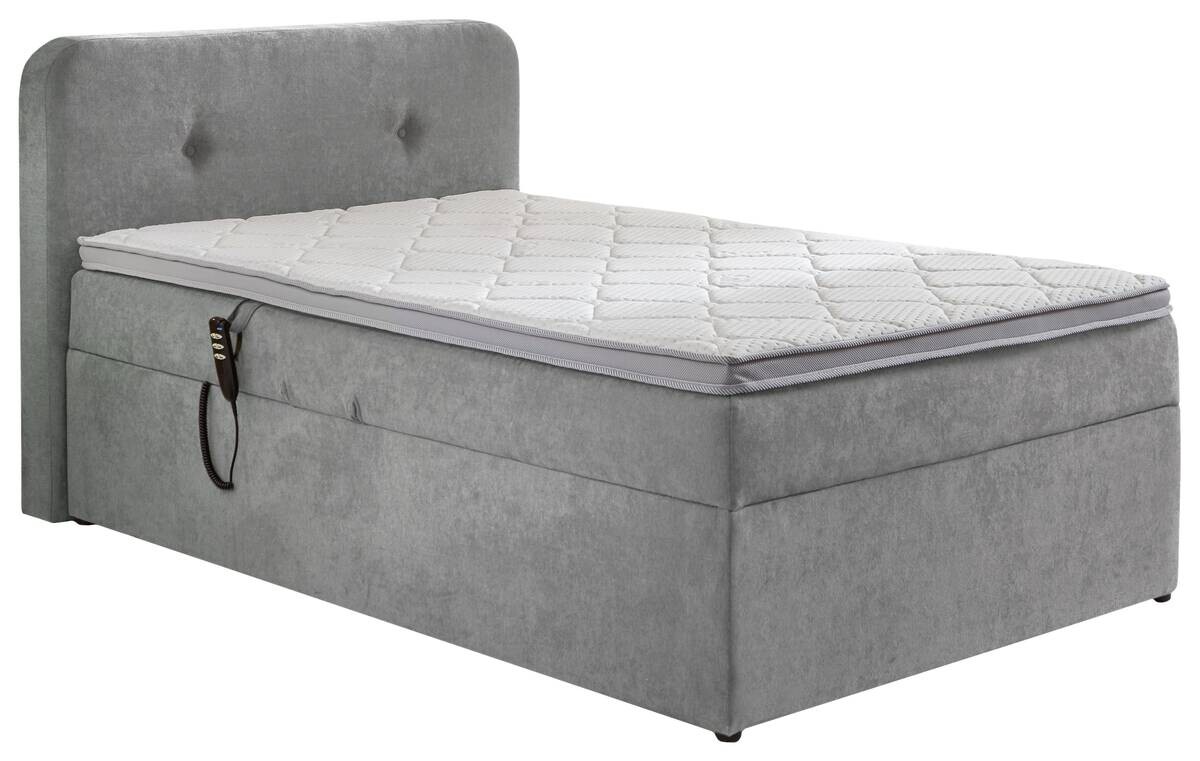 Boxbett Gabriola Silbergrau B/H/T: ca. 130x104x213 cm