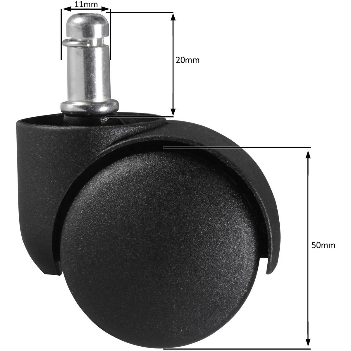 Zubehör schwarz Kunststoff B/H/T: ca. 5x5x5 cm