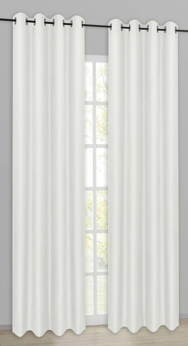 POCOline Ösenvorhang Barnaby weiß B/L: ca. 140x235 cm