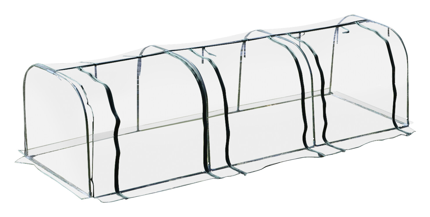 Outsunny Folientunnel B/H/L: ca. 100x80x400 cm