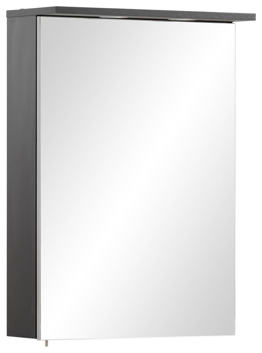 Spiegelschrank Sarah schwarz B/H/T: ca. 50,4x72,3x15,9 cm