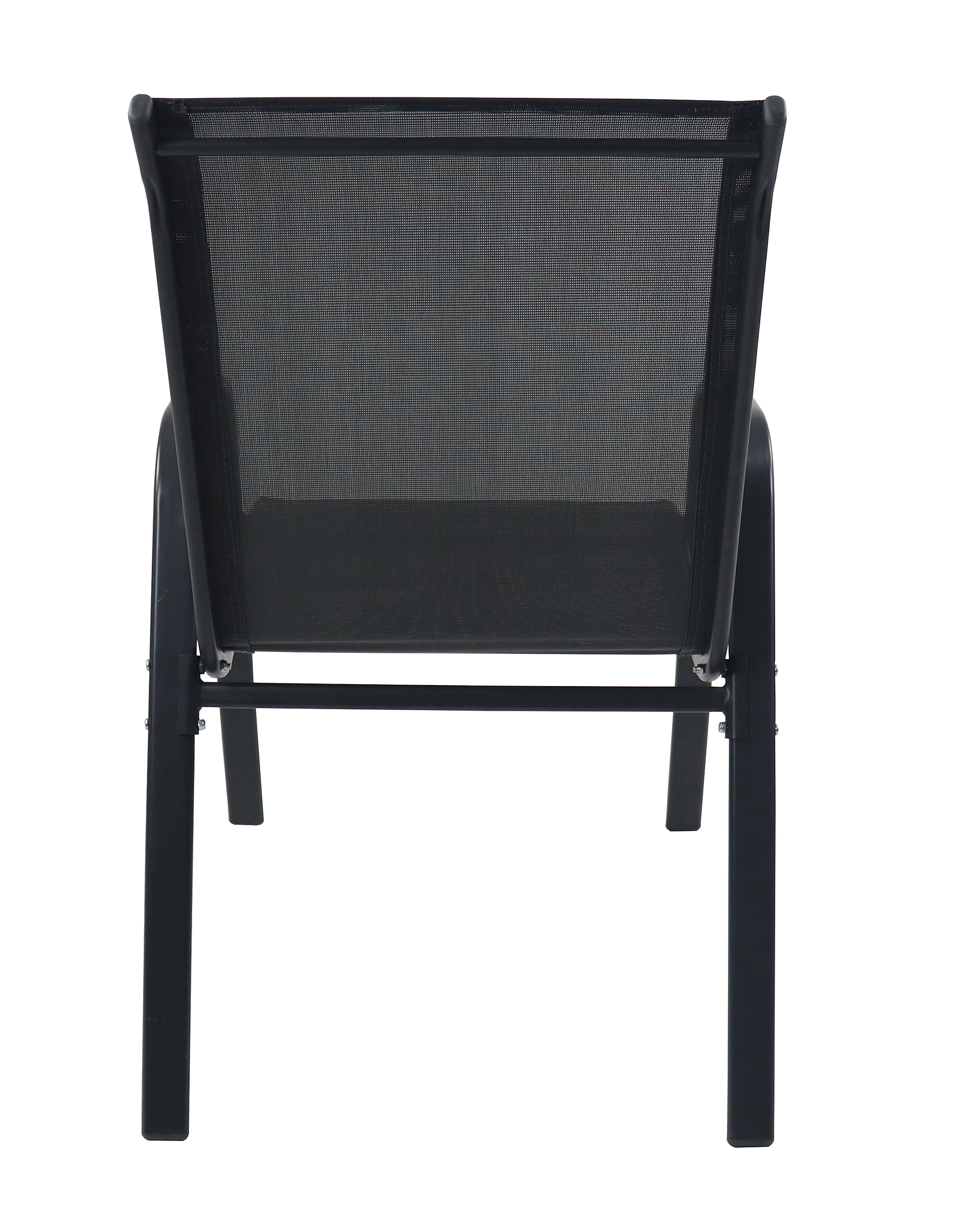 VCM Gartenstuhl 4er Set anthrazit Textilene B/H/L: ca. 56x89x73 cm