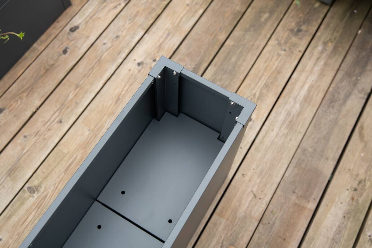 Westmann Pflanzkasten Talus anthrazit Metall B/H/L: ca. 100x27x25 cm