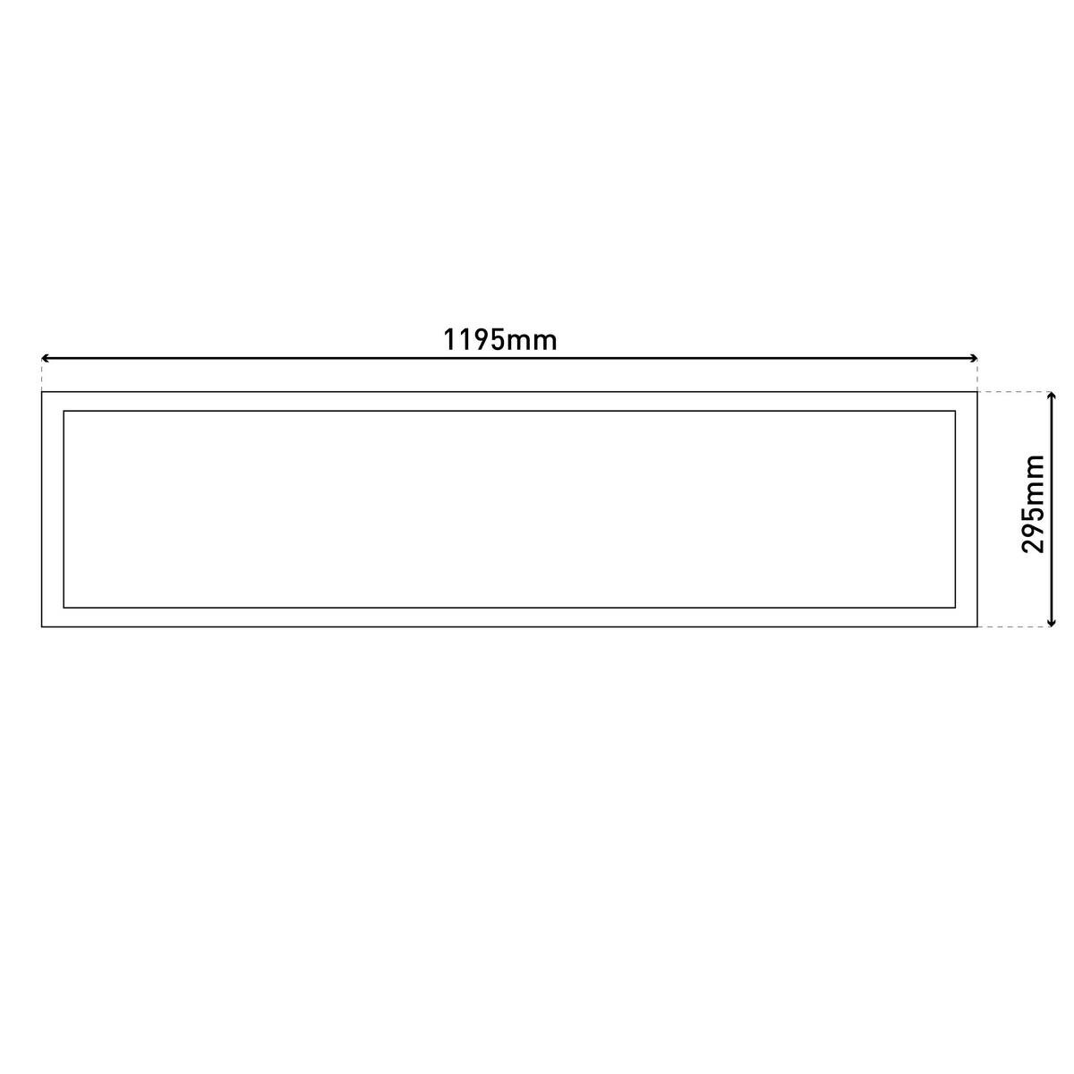 Näve Leuchten LED-Panel 1393203 neutralweiß Metall Kunststoff B/H/T: ca. 29,5x6x119,5 cm 1 Brennstellen