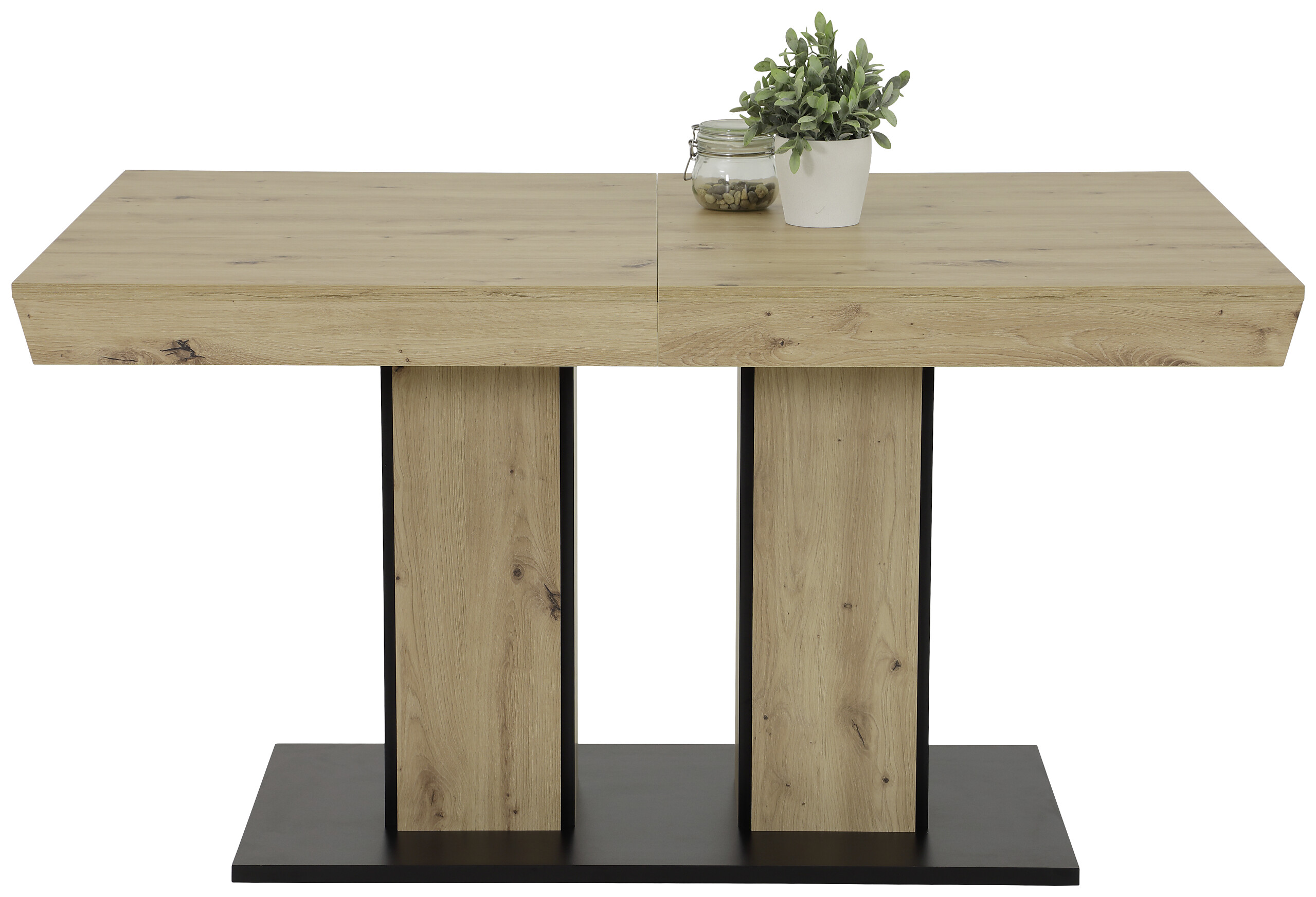 Essgruppe Britta I Eiche anthrazit Holzwerkstoff B/H/T: ca. 220x76x90 cm