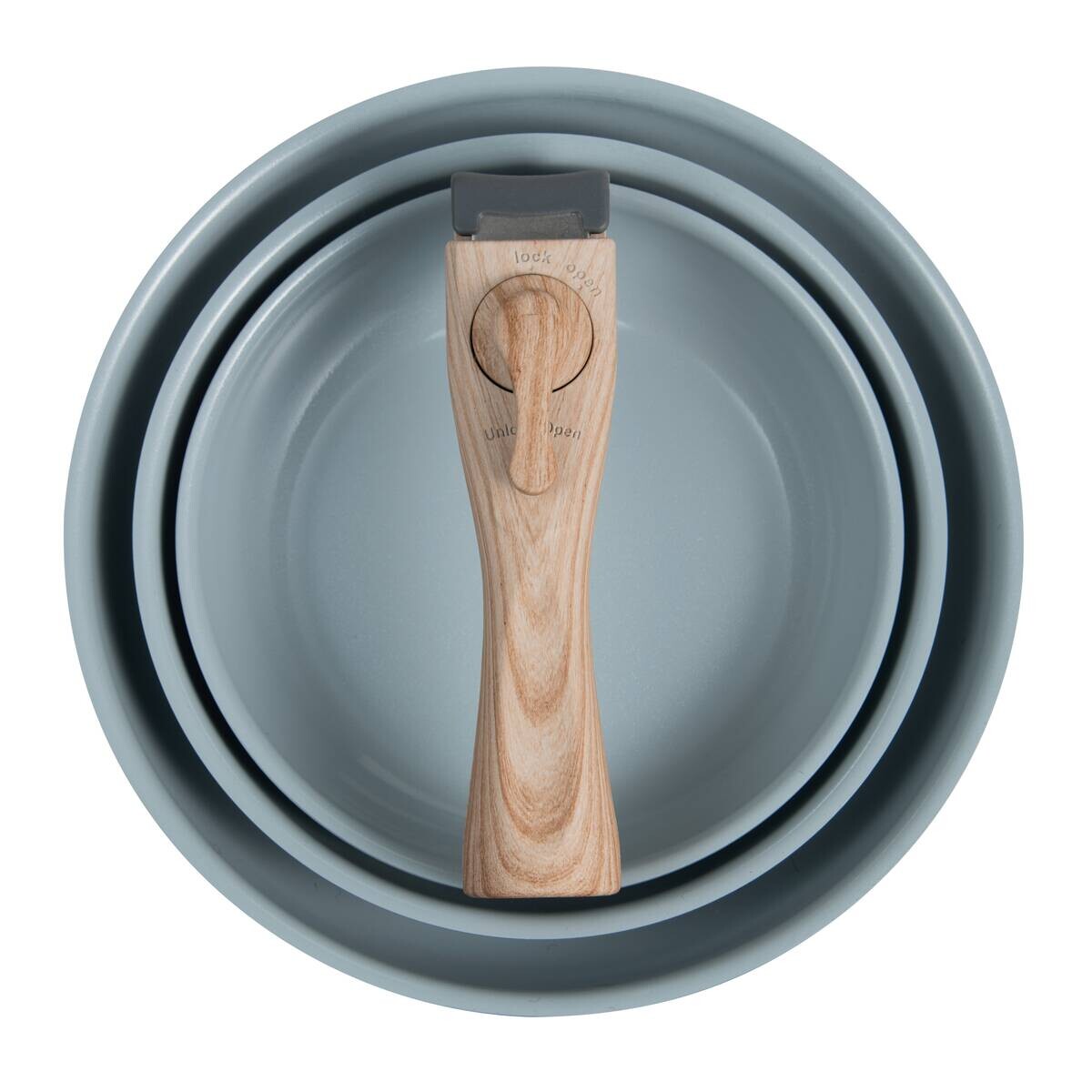 BERGNER Pfannenset CLICK & COOK silber Aluminium 4 tlg.