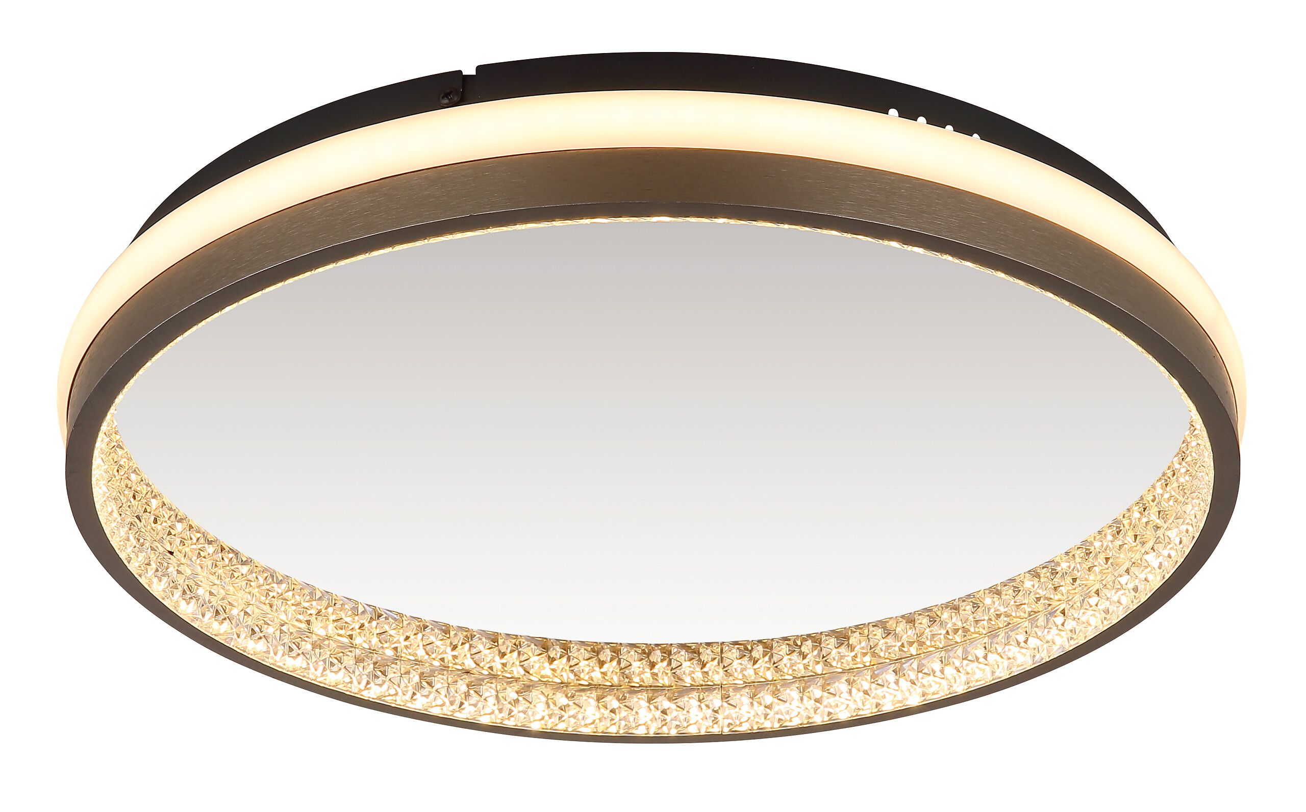 GLOBO LED-Deckenleuchte Opal dunkelgrau mattschwarz Kunststoff Metall H/D: ca. 6x39,7 cm 1 Brennstellen