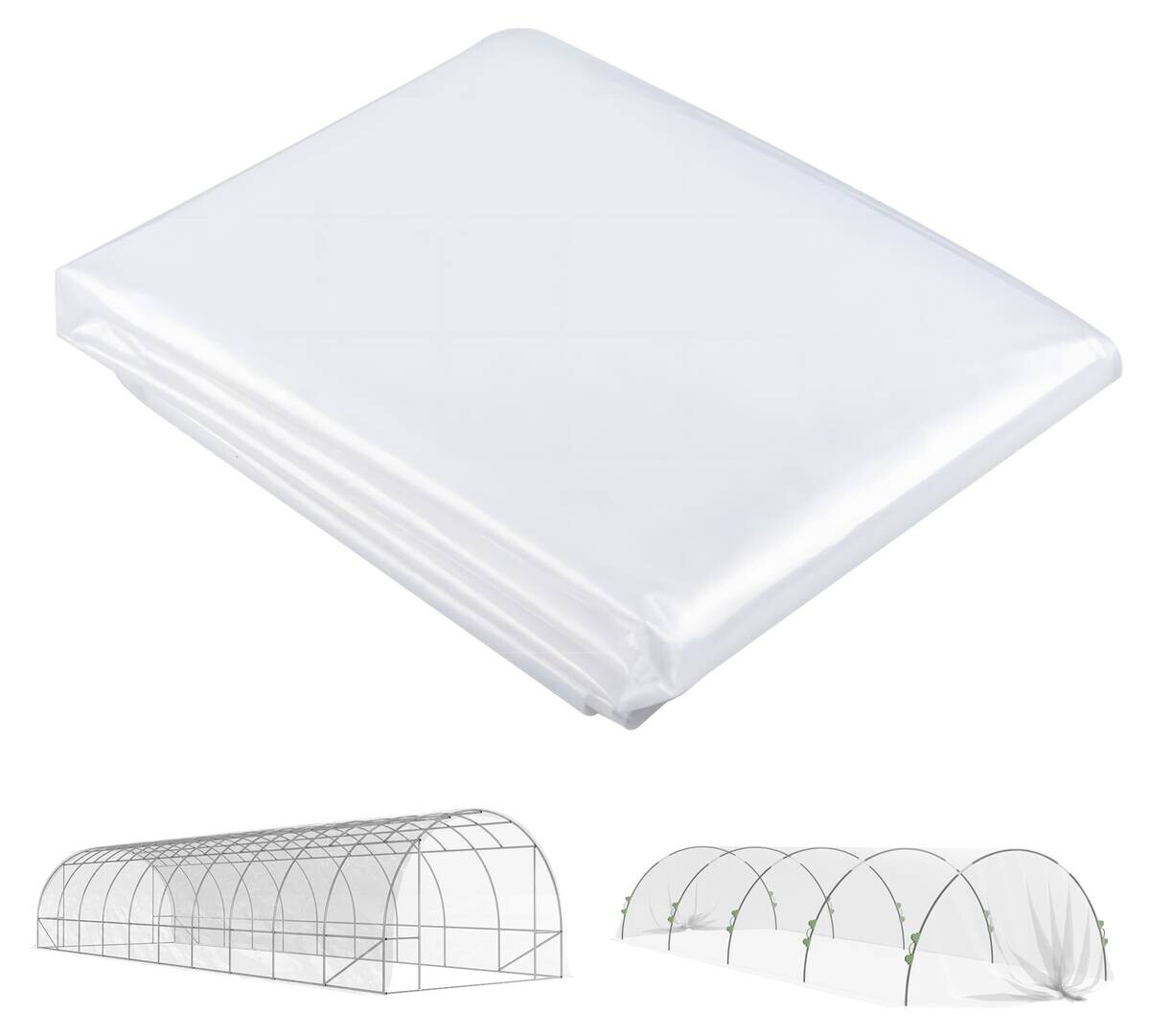 Outsunny Gewächshausfolie B/H/L: ca. 600x1x1000 cm