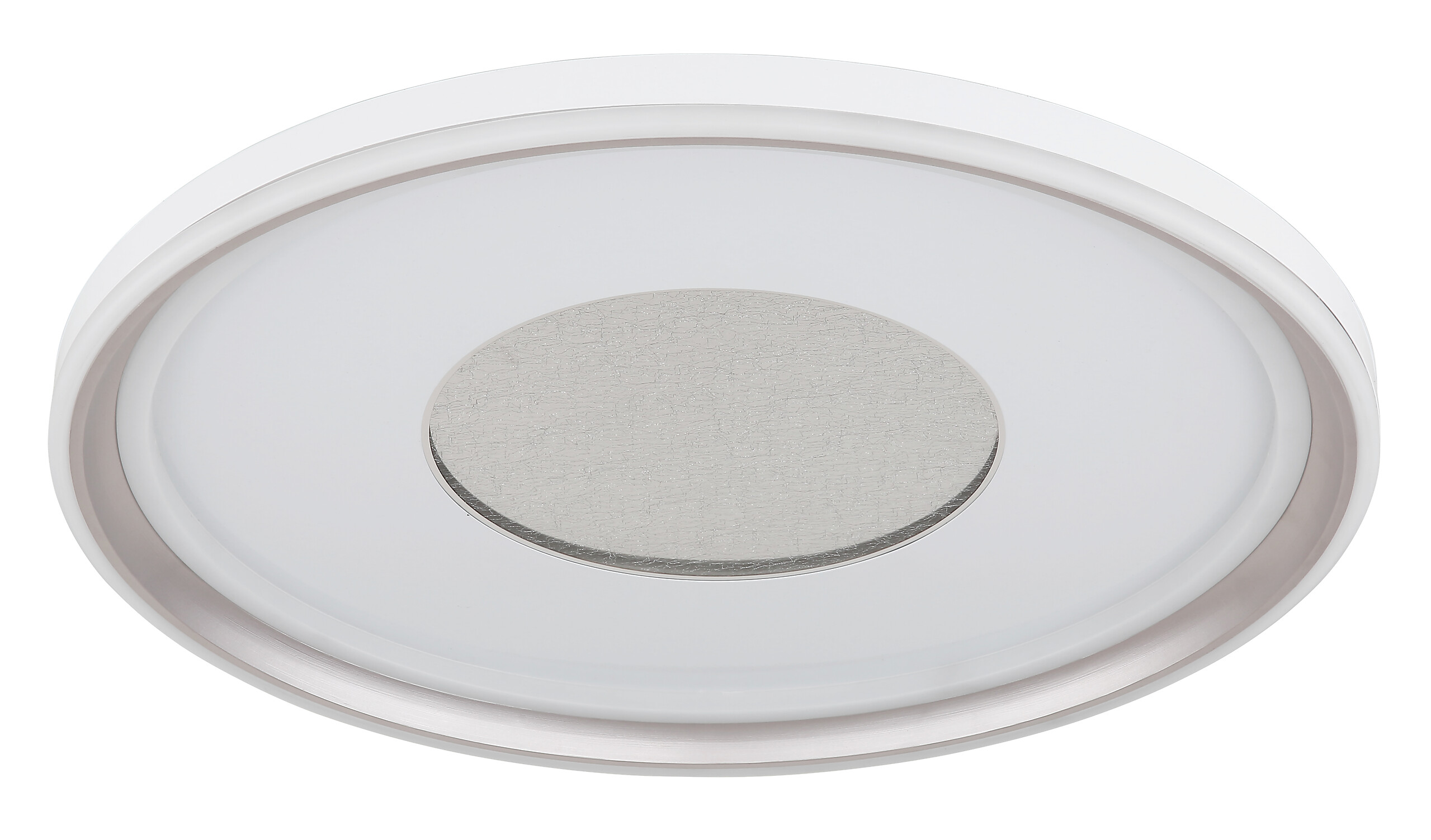 GLOBO Deckenleuchte Opal champagner weiß Metall Kunststoff Acryl H/D: ca. 6,5x59 cm 1 Brennstellen