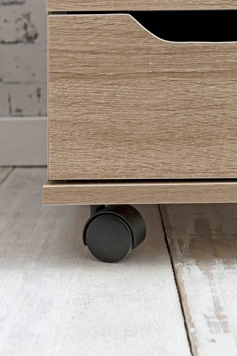 Rollcontainer braun Spanplatte B/H/T: ca. 40x60x40 cm