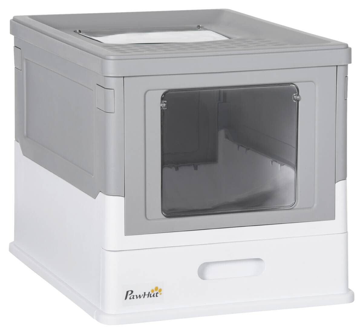 PawHut Katzen-Zubehör grau Edelstahl B/H/L: ca. 35,5x47,5x36,7 cm