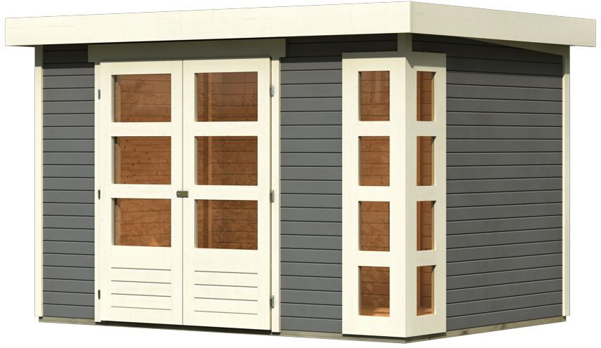 Karibu Gartenhaus Felipo 2 Terragrau B/H/T: ca. 302x217x211 cm