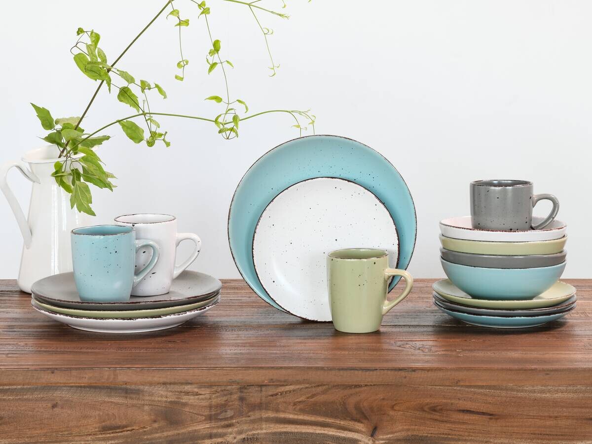 CreaTable Kombiservice Fashion multicolor Keramik 16 tlg.