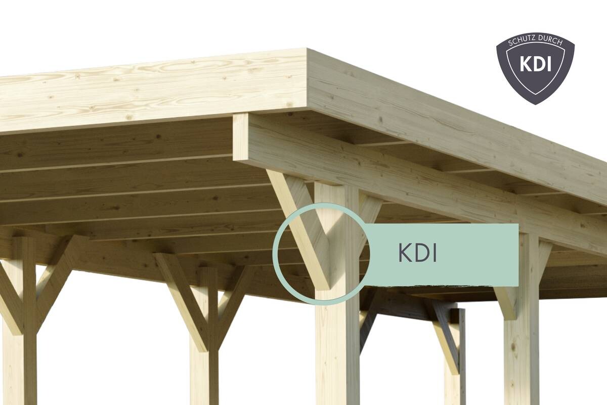 Karibu Carport Classic 1A B/H/T: ca. 598x237x480 cm