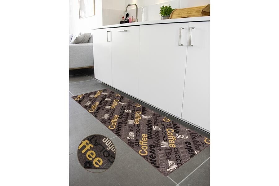 Küchenläufer Cappuccino braun B/L: ca. 67x180 cm