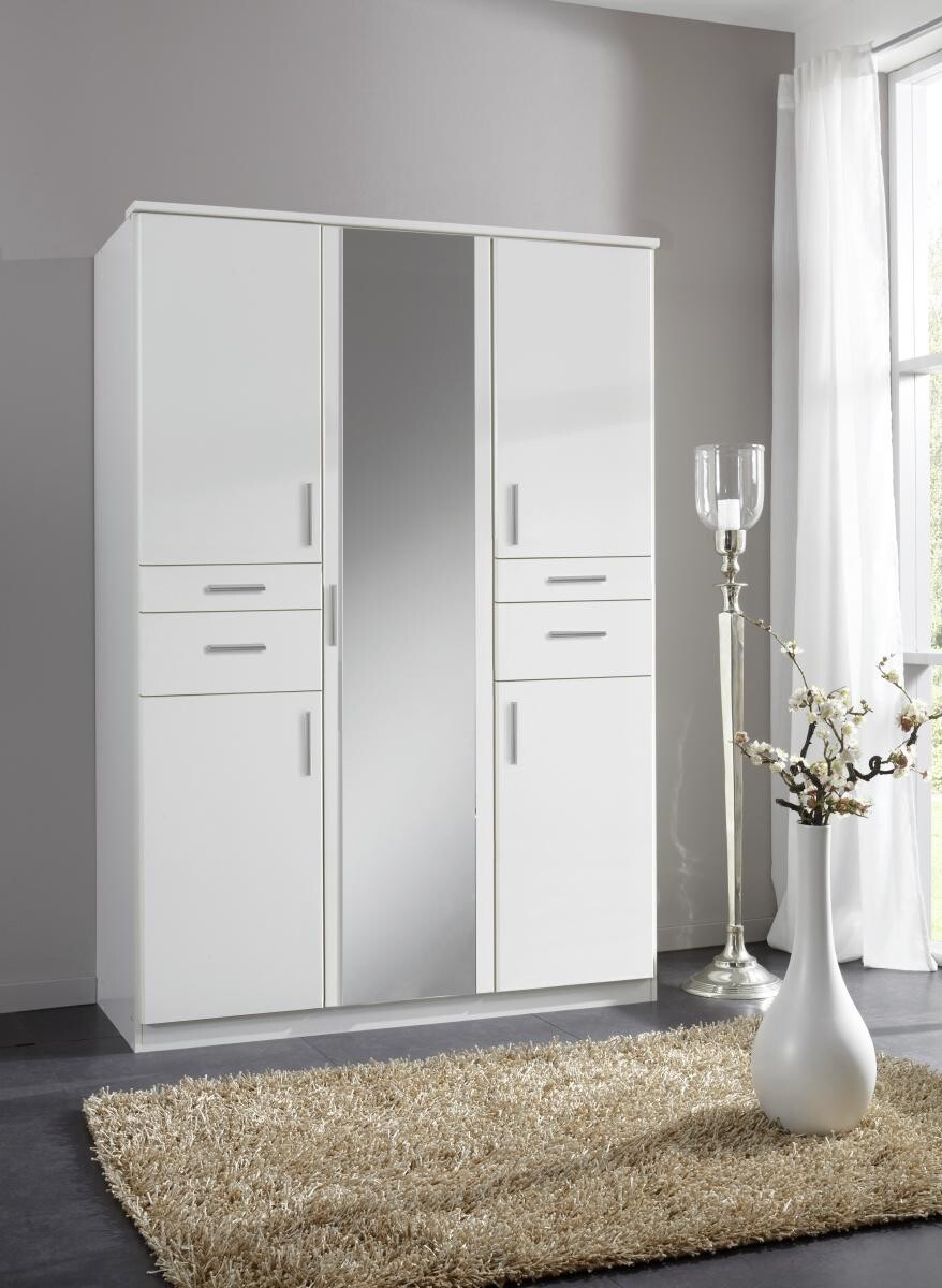 Kleiderschrank Koblenz weiß B/H/T: ca. 135x198x58 cm